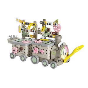 Juego de Herramientas Educativas STEM para Ensamblar Tornillos, Bloques de Construcción de Plástico para Niños, Juguete de Bricolaje, Banco de Trabajo de Juego con Caja de Herramientas Portátil - Product Image 1