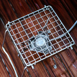 Support de réchaud en acier inoxydable Hike Mount, grille en maille 16x16, support de cuisson portable pour le camping en plein air, hauteur réglable - Product Image 2