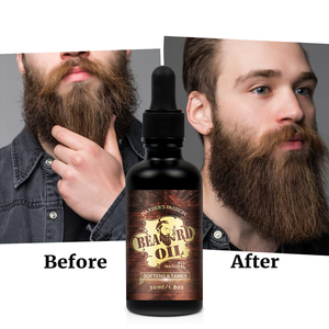 Barbernatural doğal organik erkek organik % sakal balsamı sakal yağı büyüme seti büyümek - Product Image 6