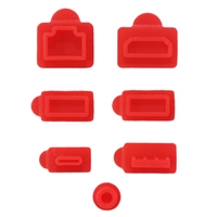 Ensemble de 7 bouchons anti-poussière en silicone pour console de jeu, ports LAN et USB, couvercle de protection anti-poussière souple et flexible pour PS5
