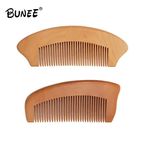 Commercio all'ingrosso di legno di sandalo portatile pieghevole in legno pettine per capelli antistatico da barba pettine per uomo