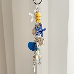 Porte-clés Étoile de <span class=keywords><strong>Mer</strong></span> Série Océan, Pendentif Thème Vie Nautique Plage, Breloque Scintillante Étoile de <span class=keywords><strong>Mer</strong></span> pour Sac et Accessoire à Suspendre au Rétroviseur de Voiture - Product Image 3