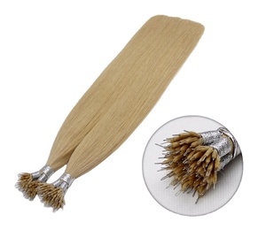 Extensiones de cabello humano Remy de doble <span class=keywords><strong>punta</strong></span>, calidad superior, 1g/0,8g/0,5g - Product Image 4