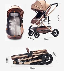 Carrito <span class=keywords><strong>de</strong></span> Bebé Multifuncional JXB Direct Selling High Landscape con Reposabrazos Desmontable - Product Image 6