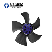 Kipas Aksial Blauberg 230V 350mm 210W EC dengan Baling-baling Plastik, Proteksi IP55, Garansi 2 Tahun, Pemasangan di Langit-langit untuk Peralatan Ventilasi