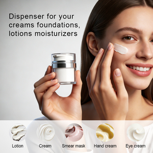 Pot à crème sans air personnalisable, étanche à la lumière et aux fuites, pour lotion, masque facial, idéal pour les voyages, conteneur à pompe sous vide haut de gamme - Product Image 5