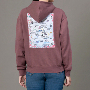 เสื้อฮู้ดโอเวอร์ไซส์ผู้หญิงแบบกำหนดเอง ผ้าฟลีซหนานุ่ม มีกระเป๋า เหมาะสำหรับออกกำลังกาย ขายส่งแบบ OEM - Product Image 2