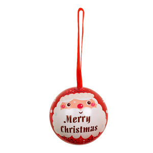 Hot <b>Christmas</b> Decorations Tinplate Round Ball With Ribbon Metal Container Candy Jar Promotional Gift Custom <b>Christmas</b> Tin Ball - Product Image 6