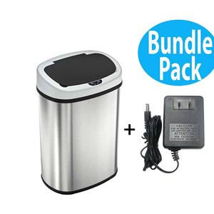 Haute qualité 49 <span class=keywords><strong>litres</strong></span> 13 gallons automatique capteur sans contact <span class=keywords><strong>poubelle</strong></span> ronde en acier inoxydable adaptateur secteur pour une utilisation en cuisine en gros - Product Image 2