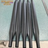 Tube en fibre de carbone ultra-rigide pour la pêche sous-marine, canon en titane, épaisseur de 2,2 mm, conception pré-encrée, compétition professionnelle