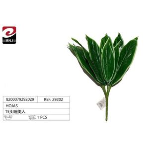 Hojas <b>Artificial</b> Leaf 15 Heads Greenery Decorative Plant <b>Stem</b> 29202 - Product Image 3