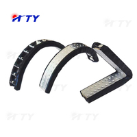 Fournisseur chinois HTY – Bande d'isolation en aluminium butyle à double couche de verre de haute qualité avec joint en caoutchouc à bords chauds et vis
