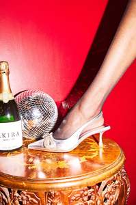 Sandales à lanières en T pour femmes, escarpins slim pour mariée, escarpins à talons hauts argentés Croc bon marché - Product Image 6