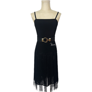 <span class=keywords><strong>Vestido</strong></span> de baile latino Vennystyle, traje de actuación estándar nacional con borlas y <span class=keywords><strong>tirantes</strong></span> para uso en escenario, género de ropa de actuación - Product Image 1