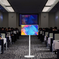 Pantalla LED HD Interactiva de 32 Pulgadas con Sistema Operativo Android, Pantalla Táctil Integrada Portátil para Estudiar, Hacer Ejercicio y Jugar