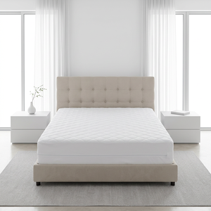 Protège-matelas matelassé imperméable à fermeture éclair, couverture intégrale, doux et respirant, pour hôtels et grossistes - Product Image 1
