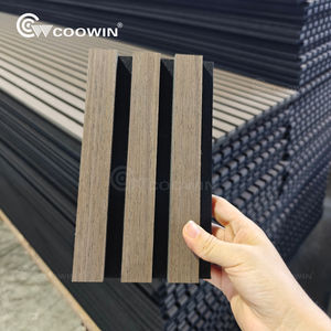 Slat Wall Panel Black Quick Installation Wall Panel Wood Veneer Acoustic Panels <strong>for</strong> <strong>Hall</strong> - Product Image 6