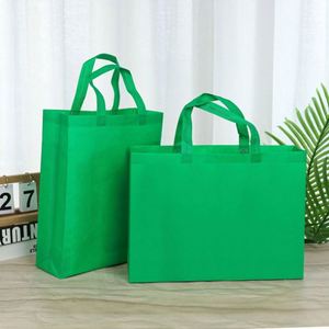 Bolsa de Compras Reutilizable de Tela No Tejida Resistente, Bolsa de Supermercado Promocional, Bolsas de Embalaje No Tejidas con Botón, Venta al Por Mayor - Product Image 4