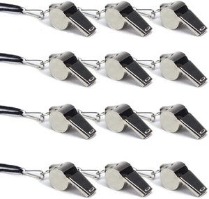 2023 Sifflet promotionnel et hautement durable en acier inoxydable combinaison de sifflet à voix extrêmement élevée pour l'entraînement au match - Product Image 3