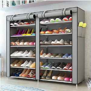 Современный минималистский 7-слойный нетканый шкаф для обуви, двухрядный утолщенный руль, домашняя мебель для гостиной - Product Image 2