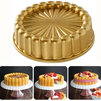 Ustensiles de cuisson en gros moule à gâteau en aluminium antiadhésif avec fleurs mini poêle
