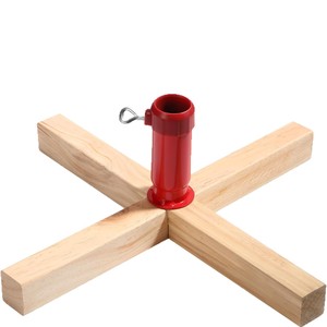 Wooden Christmas <b>Tree</b> <b>Stand</b> Cross Shape Natural Wood Color Durable Base For <b>Tree</b> Support - Product Image 5