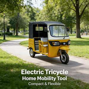 Tricycle Électrique Ouvert à Trois Roues pour Passagers, avec Abri, Charge Utile 400kg, 60V >1000W, Autonomie 70-90km - Vente Chaude - Product Image 6
