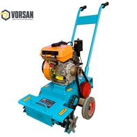 Nettoyeur portable de scories de béton diesel, machine de nettoyage de résidus de béton autoportée, outil de traitement des sols