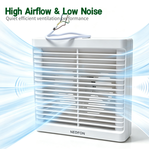 Ventilador de Extracción para Montaje en Ventana NEDFON APC10‑S‑H APC15‑2S‑H APC20‑3S‑H, 220V 50Hz para Baño, Cocina, Reemplazo de HVAC, Ventilación - Product Image 4