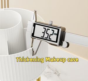 Kit de maquillage multifonctionnel à prix réduit pour un ensemble complet 360 °   Organisateur de pinceaux de maquillage rotatif, boîte à maquillage - Product Image 4