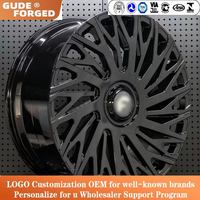 Jantes forgées noires GUDE 20 21 22 23 24 pouces, jantes en alliage multi-rayons personnalisées pour Cadillac Gmc Yukon Chevy Suburban