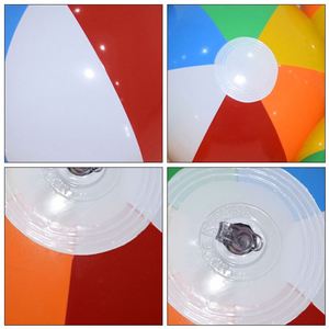 Customizable <b>Pink</b> Beach Ball Inflatable Kids Fun Toy White and Red Beach Ball for Summer - Product Image 5