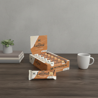 Boîte de présentation en papier biodégradable personnalisée pour en-cas, chocolat, barres protéinées, compléments alimentaires, présentoir de comptoir pour protéines