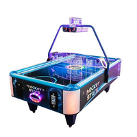 Machine de jeu de hockey sur air classique pour 2 joueurs, pour enfants et adultes, table d'arcade à monnayeur avec marqueur électronique, version anglaise, 1 acheteur