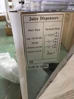 Distributeur de jus de fruits froids avec robinets pour cafés, bars, comptoirs de boissons et coins buffet