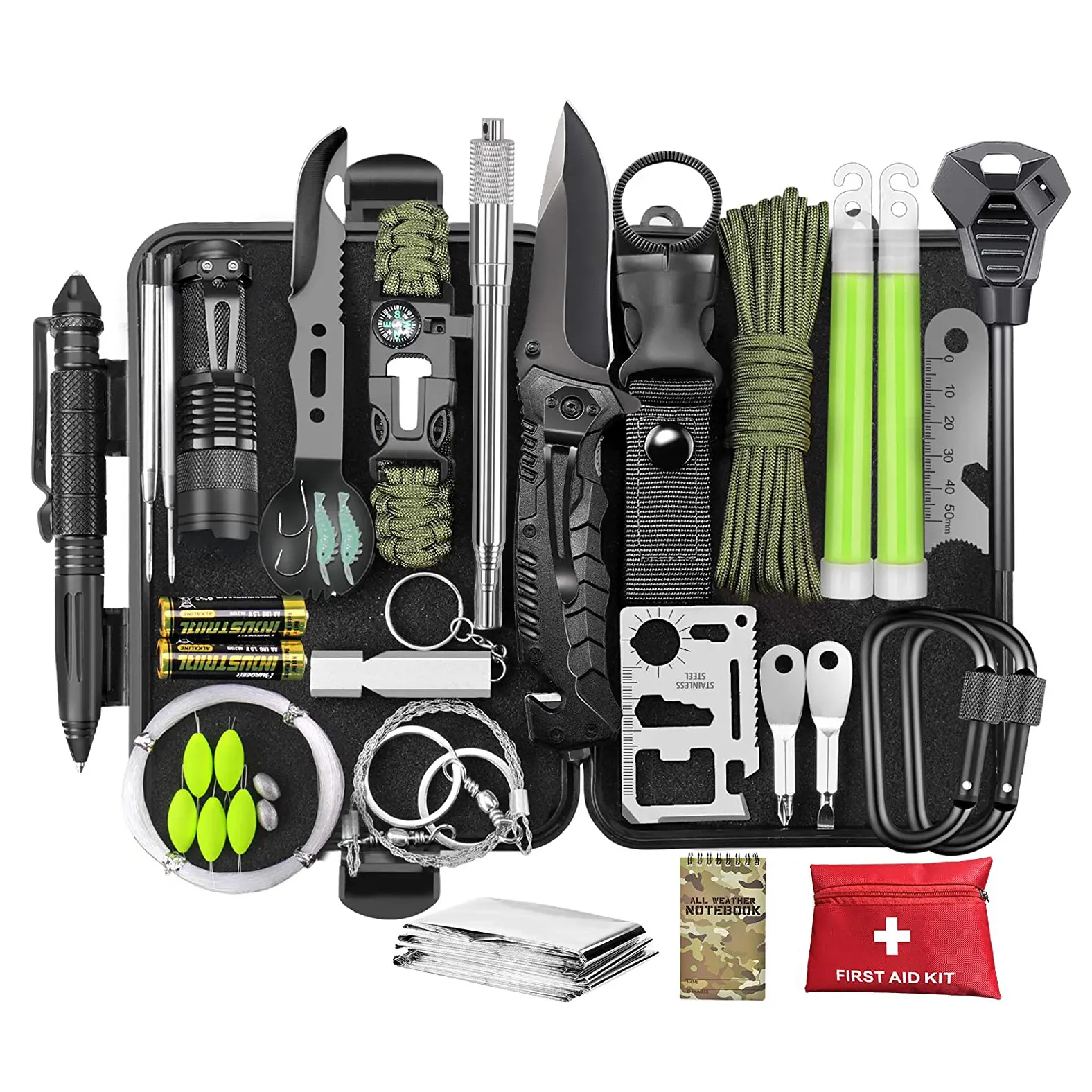 Cool Gadgets Birthday Gifts Survival Kit 73 in 1, Emergency Survival Gear and Equipment First Aid Kit SOS EDC Survival Tools