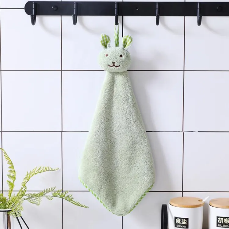 Microfiber hand towel hanging kitchen towel