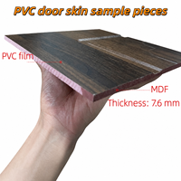 Panneau de porte en PVC couleur personnalisée HDF 3,7 mm OEM ODM Conception de logo Usine de fabrication de revêtements de porte