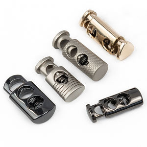OEM Hochwertige Gold Kordel zug Stopper <span class=keywords><strong>Stop</strong></span> Cord Snap Metall Seils chloss Custom Toggle Lock Kabels chlösser Clip für 5mm - Product Image 1