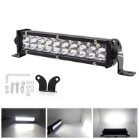 Nouvelle barre lumineuse LED 4x4 étanche IP68 12D jaune et blanc stroboscopique bicolore 7 pouces tout-terrain 120W 18000LM