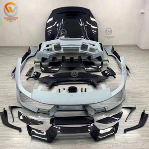 Pièces de voiture, accessoires de tuning, pare-chocs avant en fibre de carbone sèche de style Pista, pièces de carrosserie pour <span class=keywords><strong>Ferrari</strong></span> 488 GTB Spider - Product Image 2