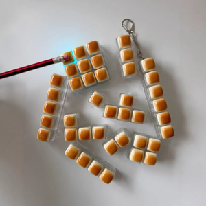 Juguete de teclado antiestrés con teclas de pan de caramelo, 1/2/3/4/5/6/9 teclas, Clicker de teclado, Llavero, Juguete de escritorio antiestrés - Product Image 1