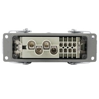 Connecteur Rectangulaire Robuste HDC-HK-4/8 12 Broches Étanche pour Aviation et Industrie, Prise et Fiche pour Outil Mécanique 80A+16A 500V