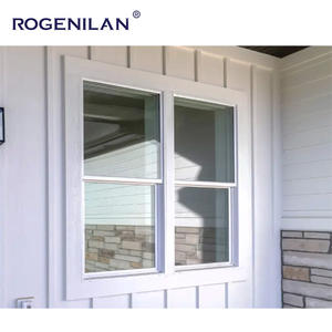 Fenêtre pivotante simple en aluminium trempé à double vitrage imperméable Rogenilan pour chambre à coucher, fournisseurs <span class=keywords><strong>de</strong></span> fenêtres sur mesure - Product Image 2