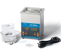 Nettoyeur à ultrasons industriel numérique VGT-1620QTD 2L à chauffage unique, 40kHz, avec réservoir en acier inoxydable 304 pour le nettoyage de pièces