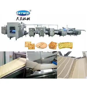 बिस्किट क्रैकर बनाने के लिए स्काईविन स्वचालित बिस्किट उत्पादन लाइन मशीन
