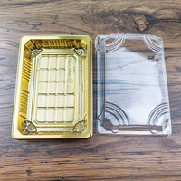 Boîtes à sushi à emporter, forme rectangulaire, en PET jetable, barquette de qualité alimentaire avec couvercles - Contenants à emporter
