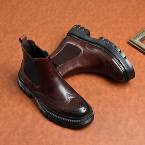 Nouvelles Bottes Chelsea en Cuir Véritable pour Hommes, Très Populaires, Tendance et à la Mode, Marque Célèbre, Chaussures Casual - Product Image 4