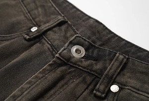 Mùa Hè Số Lượng Cao Đường Phố Retro Rửa Đau Khổ Denim <span class=keywords><strong>Jans</strong></span> Quần Short Quần Lỏng Cho Nam Giới Quá Khổ - Product Image 4