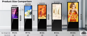 Pantalla publicitaria comercial todo en uno, señalización digital universal independiente para puertas exteriores de supermercados y centros comerciales - Product Image 1